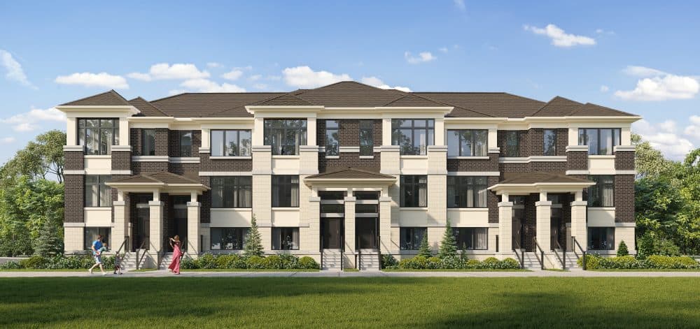 Townhome exterior rendering