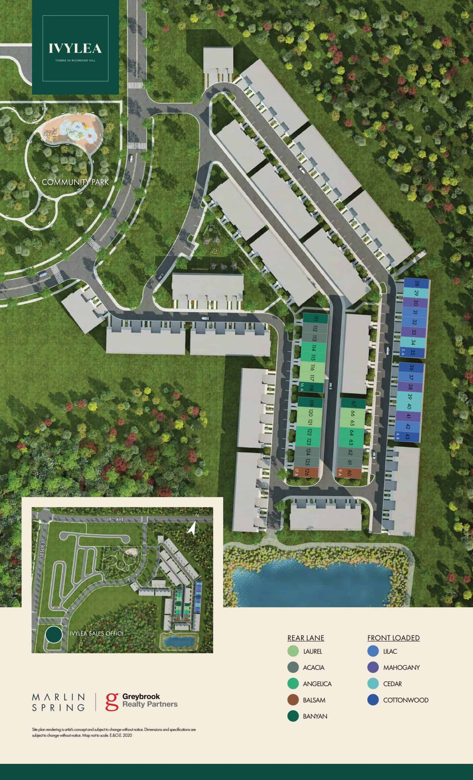 Published Ivylea reserved collection site plan